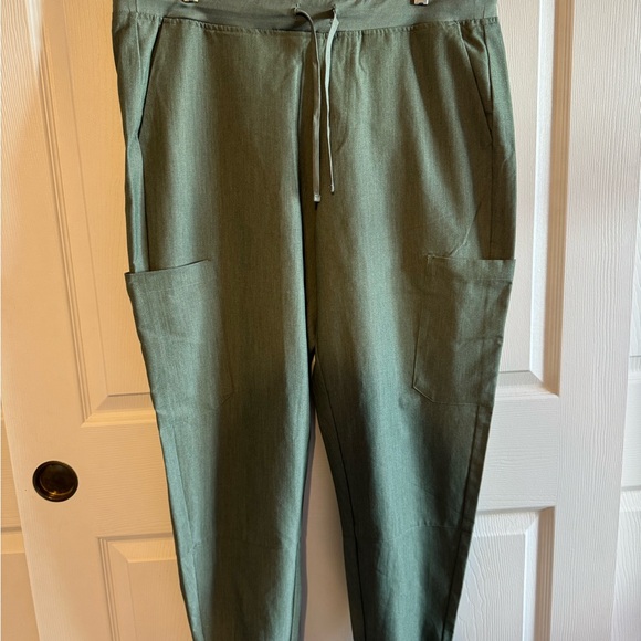 Mandala Pants - Mandala Green Jogger Scrub Pants Size XL